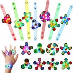 Pulsera Spinner Con Luces Led Rgb X1