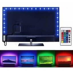 Tira Luces Led Usb Rgb Colores Para Tv 5mts Con Control 