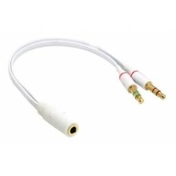 Cable Adaptador Divisor De Audio Micrfono Y Auricular 